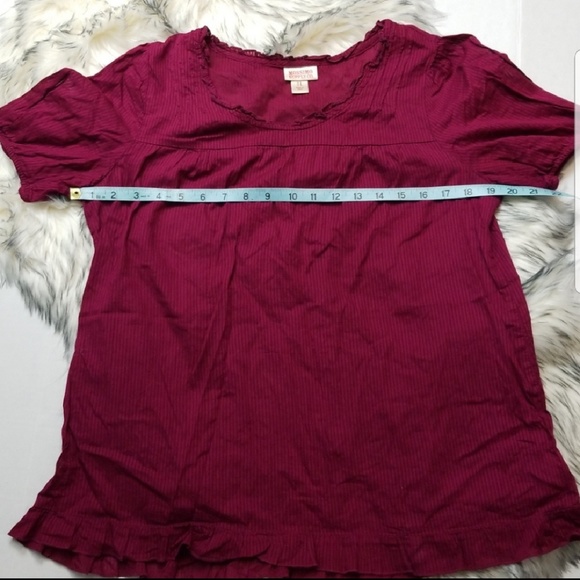 Mossimo Dark Raspberry Blouse Size L - Picture 5 of 8